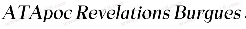 ATApoc Revelations Burgues Script字体转换